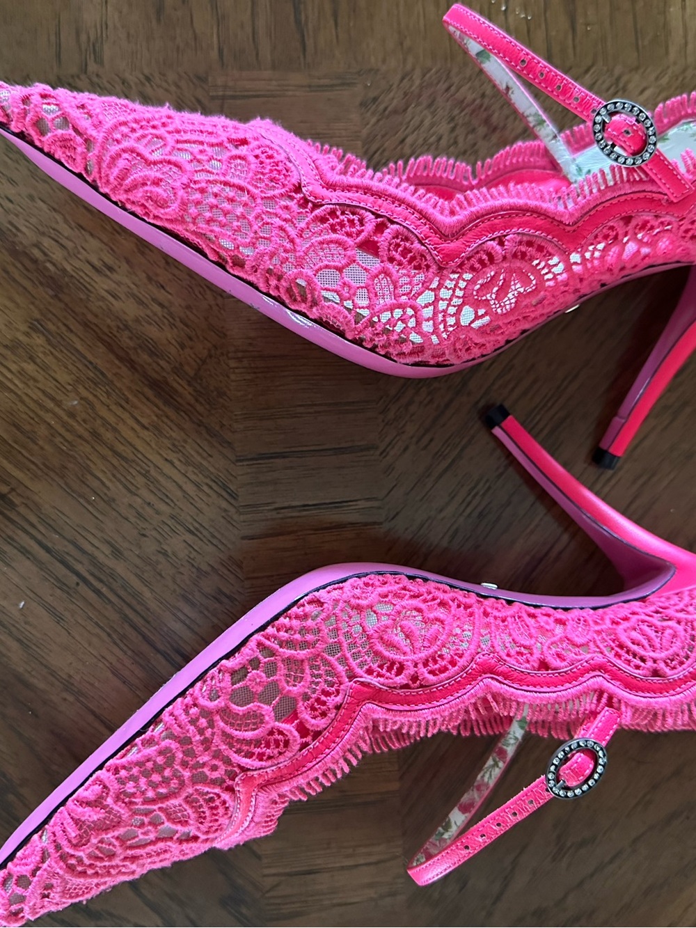 Gucci Virginia Lace Maryjane pump 39.5 - Picture 7 of 8
